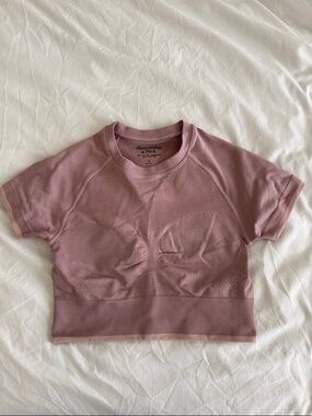 Abercrombie & Fitch Dusty Rose Seamless Crop Top